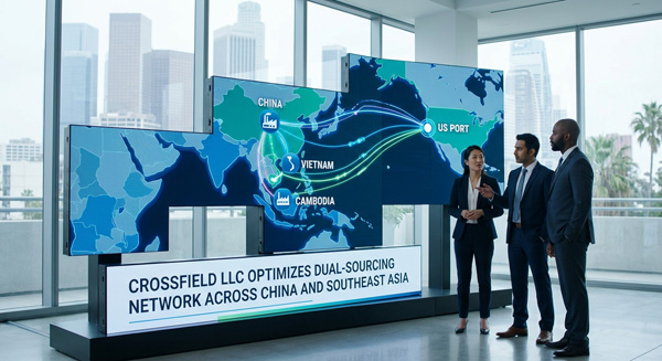 CROSSFIELD LLC Optimizes Dual-Sourcing Network Across China and Southeast Asia to Mitigate Supply Chain Risks